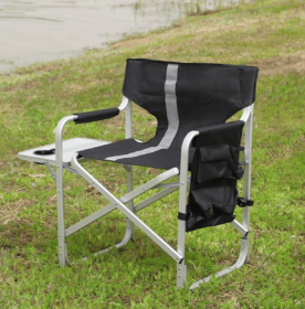 1-piece Upholstered Folding Outdoor Chair With Side Table And Storage Bag 1-piece Upholstered Folding Outdoor Chair With Side Table And Storage Bag