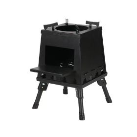 1 Portable Folding Wood Stove, Suitable For Camping And Outdoor Barbecue - Durable Iron, No Need To Light Fire 1 Portable Folding Wood Stove, Suitable For Camping And Outdoor Barbecue - Durable Iron, No Need To Light Fire